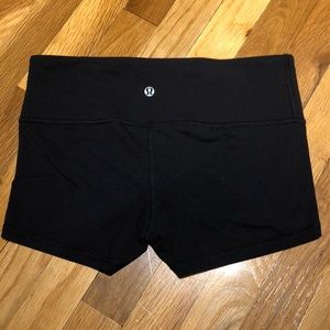 Lululemon Black Wunder Shorts